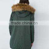 New Style Winter Wholesale Lady Coat With Big Fur Collar on h thumbnail-2
