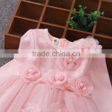 2017 New Style Winter Fall Baby Girls Pink Princess Flower Party Dress Baby Dresses Girls Purple Long Sleeves Designer Dresses thumbnail-5