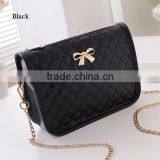 New Fashion Women Synthetic Leather Casual Bow Shoulder Bag Cross Bag Handbag thumbnail-5