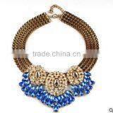 F20001N European Style Charm Necklace Water Drop Pattern Flower Necklace thumbnail-2