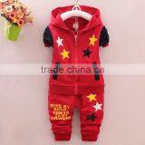 New Cotton Five-pointed Star Boy Long-sleeved Two-piece Suit thumbnail-1