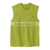 Wholesale Sleeveless Custom Design Blank 100% Polyester T-shirt With Pocket thumbnail-3