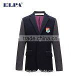 ELPA 2016 Fashion Hot Sale Dark Blue China Manufacture Casual Kids Blazer With Gray Sleeve thumbnail-5