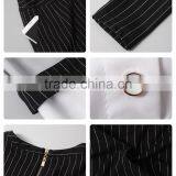 Long Sleeve Clothes Women Stripe Elegance Cotton Ladies 2 Piece Suit for Women thumbnail-6