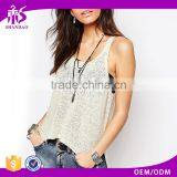Guangzhou Shandao OEM Wholesale Casual Summer 95% Cotton 5% Spandex For Womens Sexy Transparent Quick Dry Slim Fit Tank Tops thumbnail-1