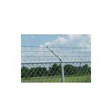 Galvanised Barbed Wire Mesh Fence