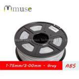 Grey ABS 3D Printing Filament 1.75mm 3mm