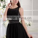 2017 New Fashion Elegant A-line Sexy Scalloped Satin With Sahses Formal Evening Dress Prom Dresses ED111 thumbnail-4