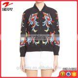 Embroidery Clothing Custom Bomber Jacket Woman thumbnail-1