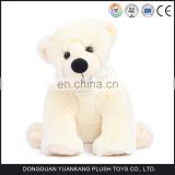 Factory wholesale white mini plush stuffed polar bear