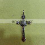 Jesus Gothic Cross Crucifix Pendant Charm thumbnail-1