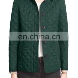 MIKA2508 Stand Collar Quilted Jacket