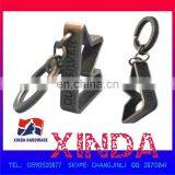 Customized Keychain, Made of Zinc Alloy, Plating Finishing, Available in Various Designs