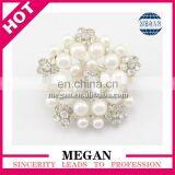 Pearl Silver Crystal Rhinestone Buttons for Bridal Embellishment thumbnail-1
