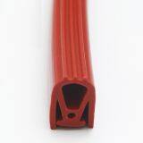 60, 70 and 80-durometer Shore A Extruded Silicone Compatible Rubber Compression Wedge Gaskets, Pre-set Dense Spacers thumbnail-1