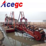 River bucket chain gold dredging boat for sale