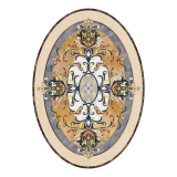 Manufacture Custom Made Hotel Lobby Flooring Design Natural Marble Waterjet Medallion Tiles thumbnail-5