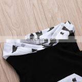 2019 Summer Kids Cotton Shark Print Hoodies Top Tshirt & Baby Animal pp Pants Shorts 2pc Set thumbnail-4