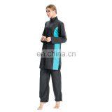 Islamic Swimwear Women Swim Wear Summer Female 3pcs Zipper Clothing Sets With Hoodie Islamic Clothing Bathsuit 5Colors & 5Size thumbnail-3