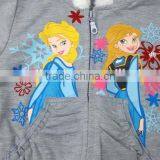 2016 New Arrival Grey Hooded Long Sleeve With Fleece Lining Children Froze Hoodie Quality Choice thumbnail-4