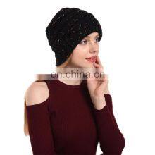 100% Acrylic Winter Knitted Beanies Hats Women Thick Warm Beanie Skullies Hat Men's Knitted Wool Hat thumbnail-2