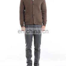 Men Winter Thick Knitted Wool Cashmere Cardigan thumbnail-4