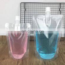 50ml 100ml 150ml 250ml 500ml Food Grade Transparent Spout Pouch for Liquid Drink Colloid Juice Jelly Sanitizer thumbnail-2