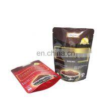 Food Grade Stand Up Ziplock Clear Plastic Packaging Organic Spices Bag With Custom Own Logo