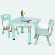 Learning Drawing Toy Plastic Baby Table and Chair Set Height Adjustable Small Children Home Reading Study Tables Kids
