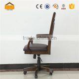 Hot Sale Wooden Black Leather Office Chair thumbnail-6