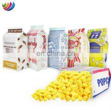Custom Popcorn Paper Bags Bolsa De Papel Logo Printed Waterproof Kraft Paper Popcorn Chicken Bread Microwave Popcorn Bag thumbnail-3