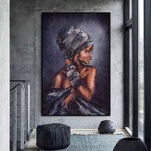 Art Deco Paintings by African Women Printed Paintings on Canvas thumbnail-4