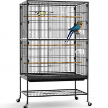 Wholesales Metal Durable Cage Outdoor China Canary Bird Cage Parrot With Wheels