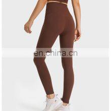 High Waist 13 cm Waistband Women Gym Sports Ankle Length Sport Tights Yoga Fitness Pants Workout Leggings Pants With Pocket thumbnail-4