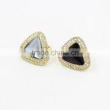 Fashion Wedding Jewelry Love Engagement Rings for Women Crystal Ring thumbnail-3