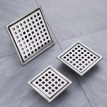 Modern Design Square 304 Stainless Steel Hidden Floor Drain Deep Water Seal With Cross-Border Access for Bathrooms and Toilets thumbnail-2
