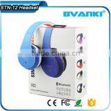 New Products 2016 STN-12 HIFI Noise Isolating Headband Headphones Wireless Bluetooth Headset With fm and tf Card Supplier's Choice thumbnail-3