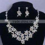 Wedding Pearl Rhinestone Jewelry Set Bridal Necklace and Earring Set thumbnail-2