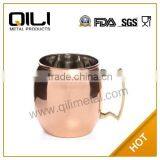 Copper Moscow Mule Mugs With Brass Handle