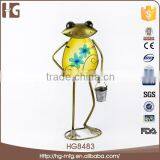 China Manufacturer Metal Frog 25x12x53CMH HG8483 Garden Decoration Made in China