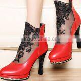 Ladies Black Lace Sexy Nice Mature Italian Dinner Shoes thumbnail-1