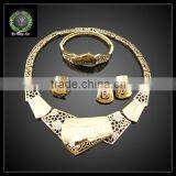 Hot Sale African REAL 24K GOLD PLATED Jewelry Set Wedding Jewelry Set Big Jewelry Set BHK643 thumbnail-1