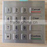 16 Button Numeric Electronic Usb Metal Keypad
