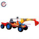 New Electric Car Drivable Toy Digger With Trailer 615 thumbnail-3