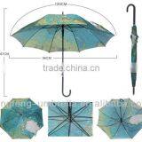 Good Look Popular World Map Picture Straight Umbrella
