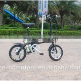 CE Cheap 14 inch Alloy Electric Bike / Bicycle Both For Kids / Adults With Big Capacity 48V12AH Li-Ion Battery