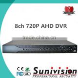 China manufacturer! 8ch 720P Reat-time Recording AHD DVR