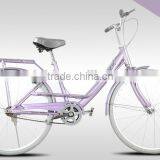 24" woman high quality city bike / single speed lady bike