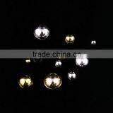 Electroplate Gold & Silver Acrylic Half Round Pearl Nail Art Rhinestone Decoration thumbnail-4