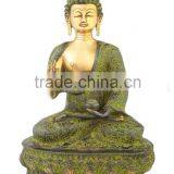 Blessing Buddha Sitting on Base 14" thumbnail-1